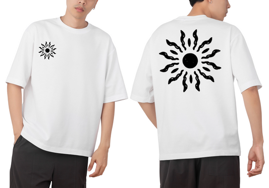 PLAYERA OVERSIZE ESTAMPADO SOL
